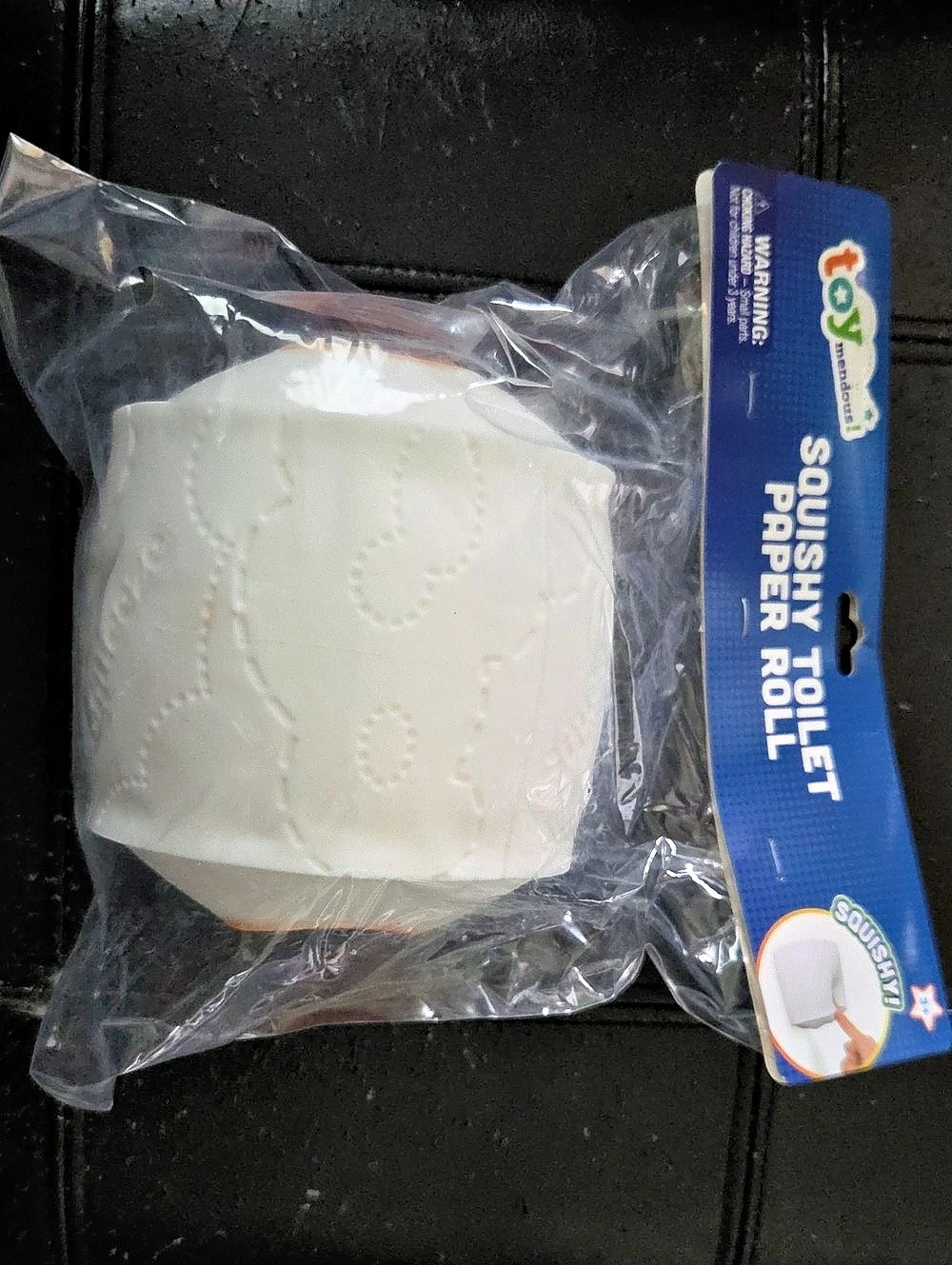 Toysmith Squishy Toilet Paper Roll White NWT